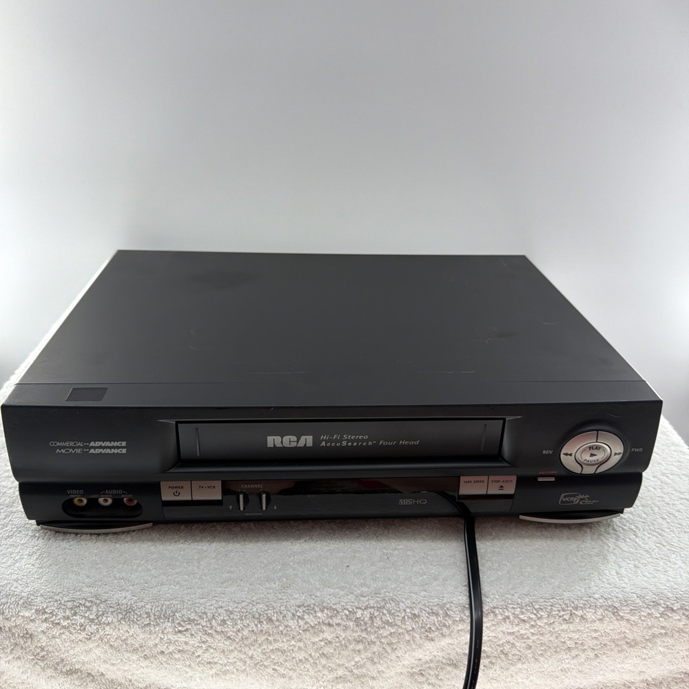 RCA VR650HF Hi‑Fi Stereo 4‑Head VCR • Tested Works • AccuSearch Movie Advance